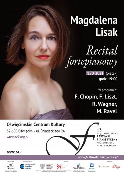 plakat koncertu ze zdj�ciem Magdaleny Lisak, loga