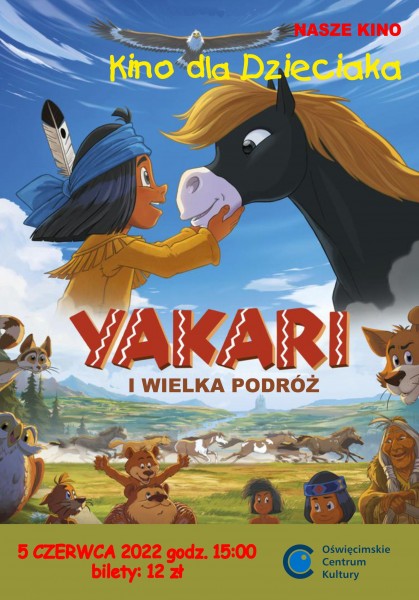 na plakacie posta� ma�ego indianina i korpus rumaka