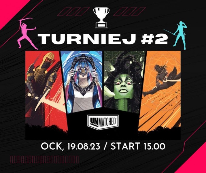 na plakacie postaci z gry, nazwa gry, termin